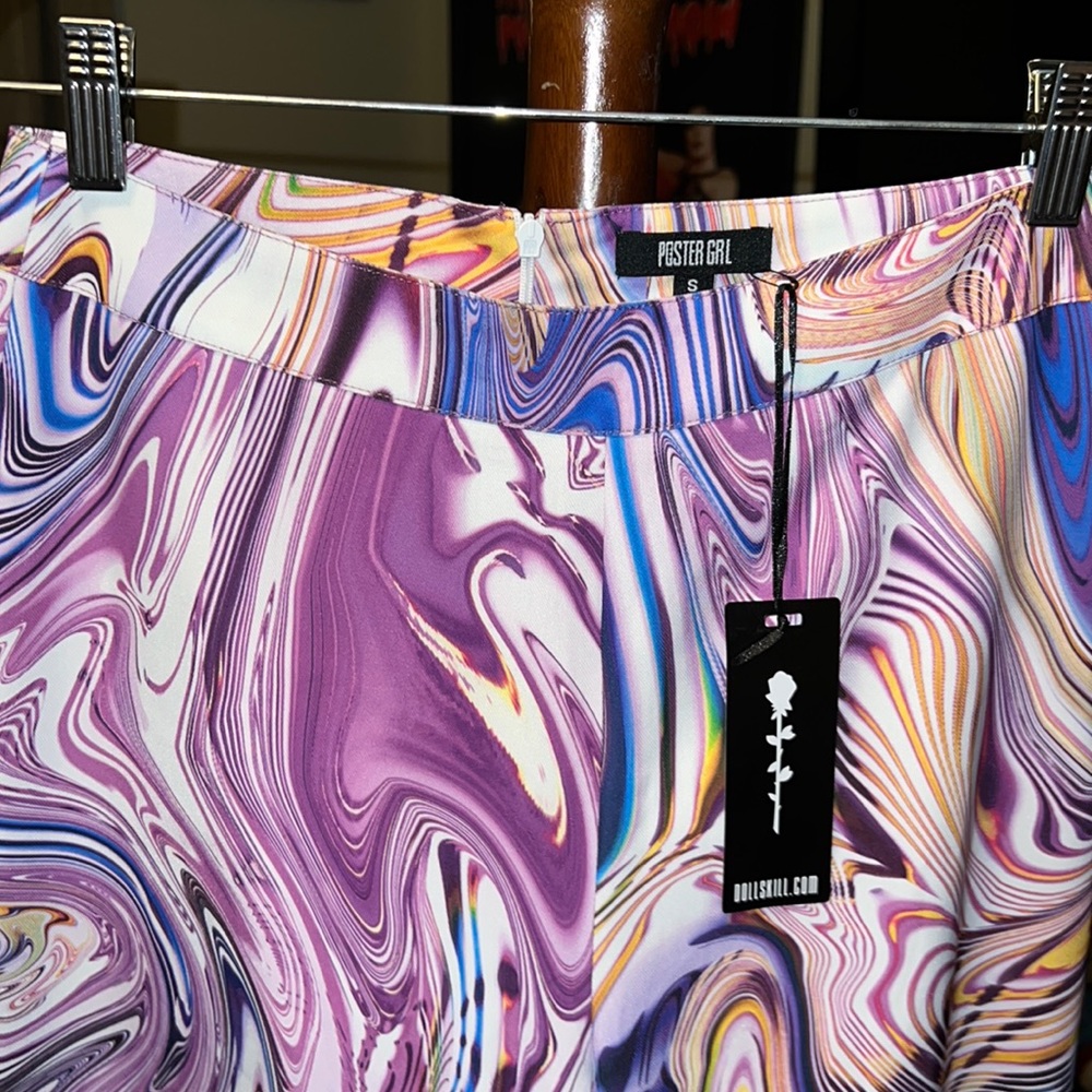 Never Worn- Small Trippy Flare Dolls Kill